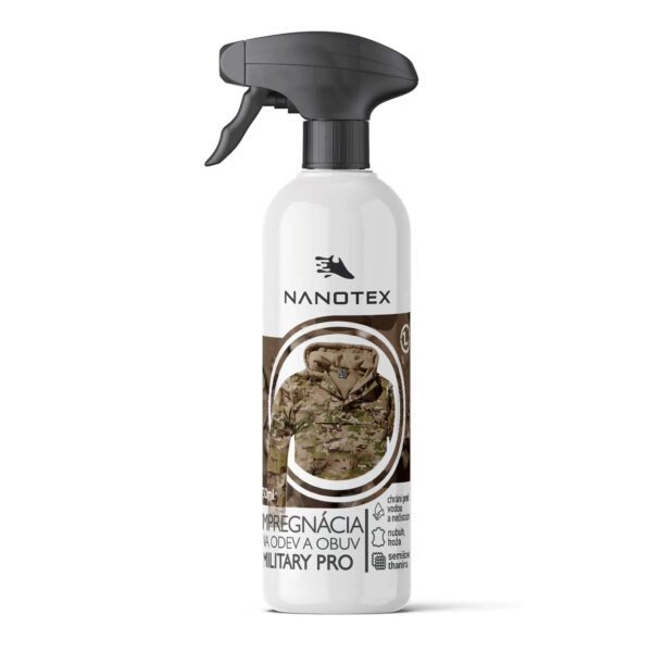 NanoTex impregnácia na odevy a obuv Military Pro