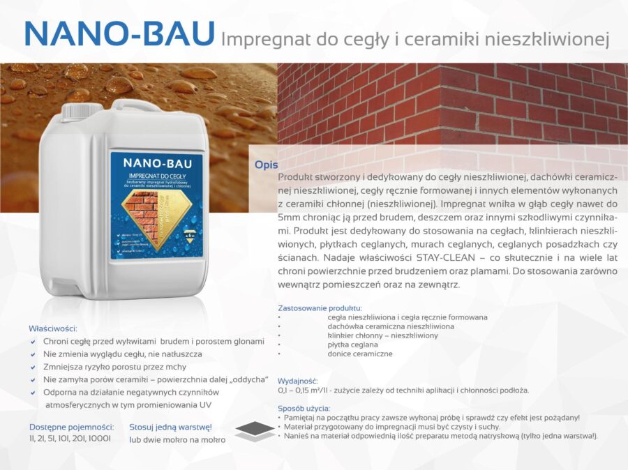 Nano-Bau Impregnácia na tehlu a neglazovanú keramiku - Image 2
