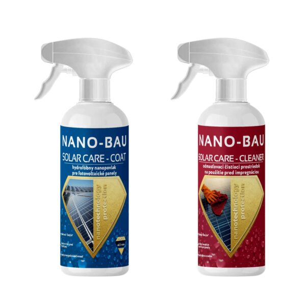 NANO-BAU Solar Care Kit sada na impregnáciu solárnych a fotovoltaických panelov | impregnácia solárnych panelov