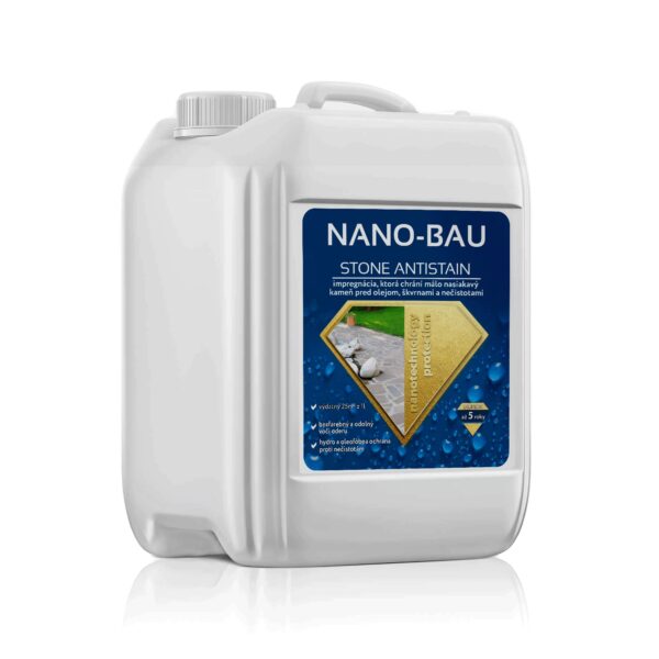 Nano-Bau Stone Antistain impregnácia kameňa proti škvrnám | použitie a ochrana povrchu